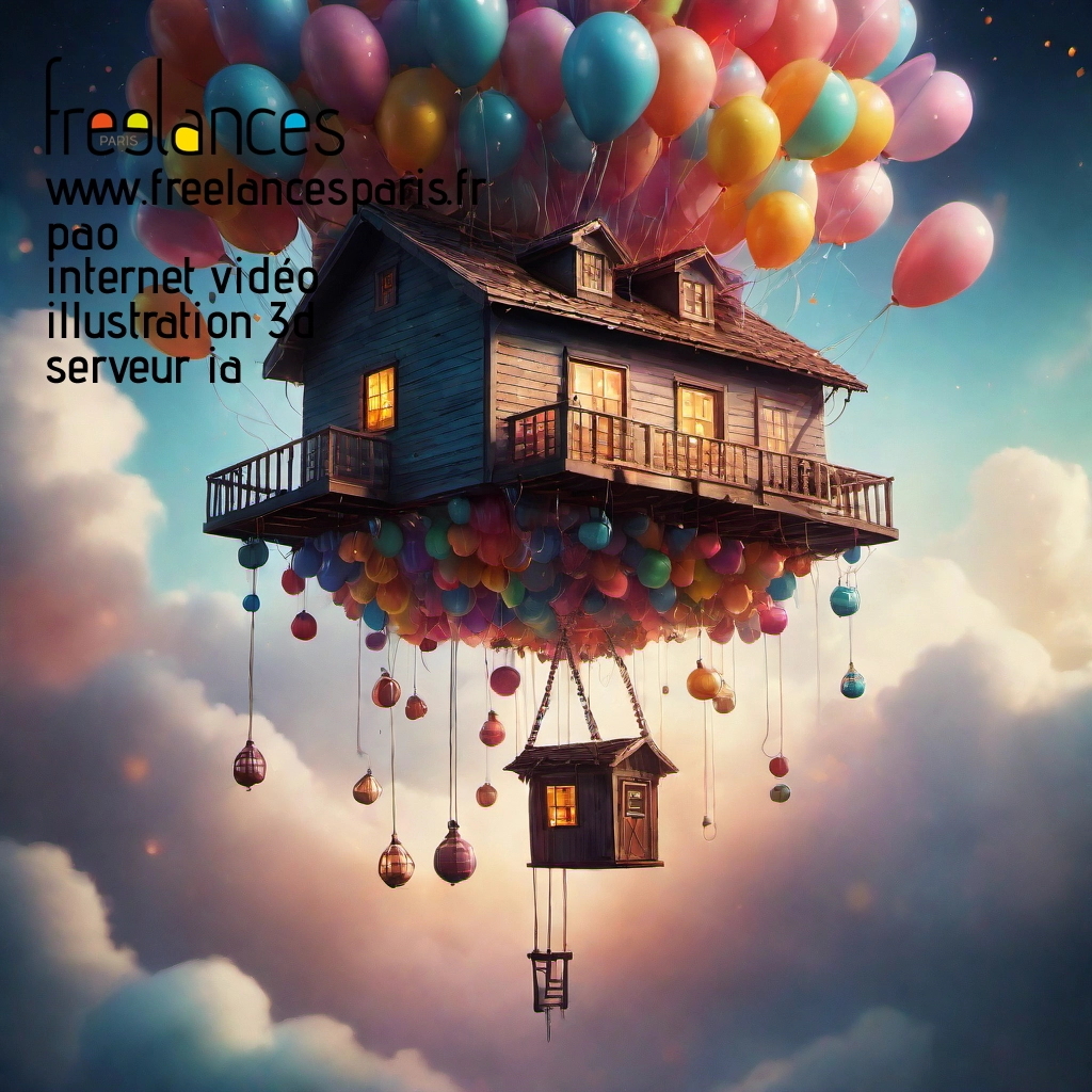 Pao mise en page internet vidéo illustration 3d serveur IA générative AI freelance paris studio de création magazines mqb515r0